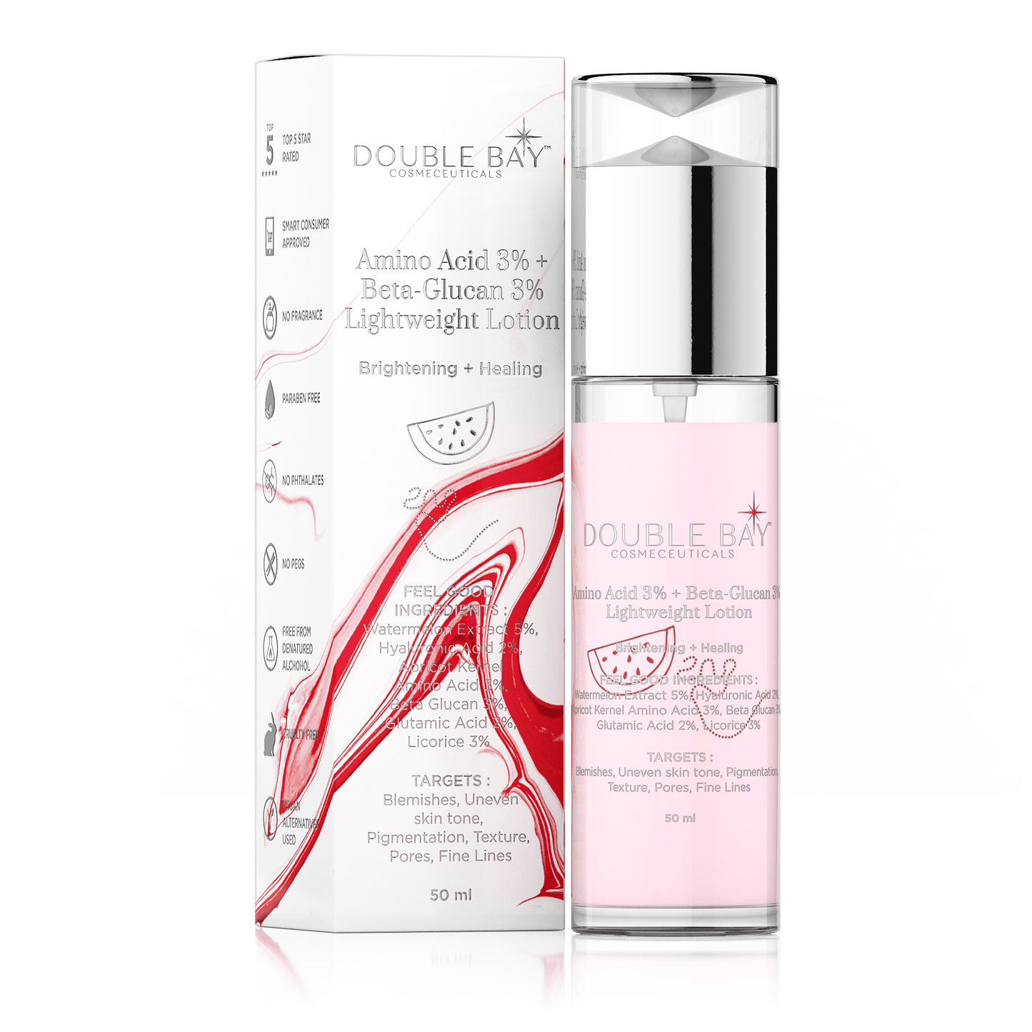 Amino Acid 3% + Beta-Glucan 3% Lightweight Lotion - Double Bay Cosmeceuticals