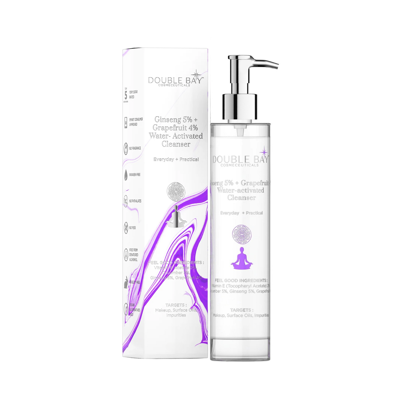 Ginseng 5% + Grapefruit 4% Water-Activated Cleanser 200ml