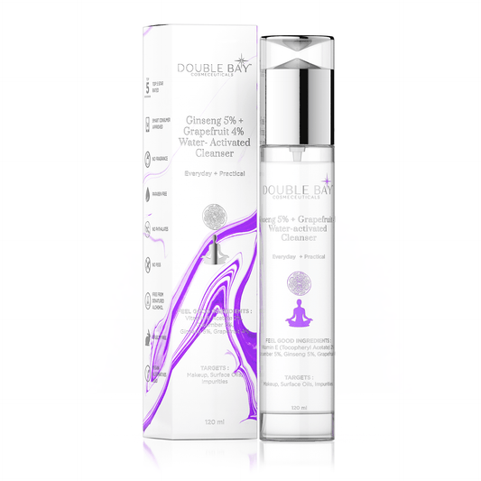 Ginseng 5% + Grapefruit 4% Water-Activated Cleanser - Double Bay Cosmeceuticals